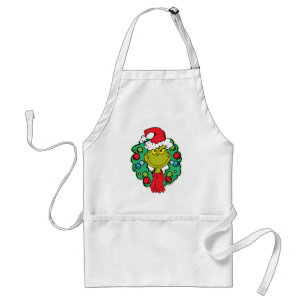 Tablier Grinch   Couronne de Noël