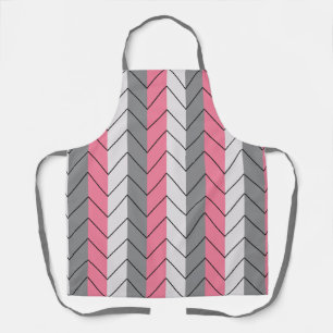 Tablier Gris Noir Pink Trappe