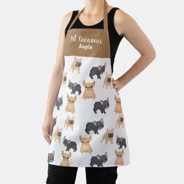 Tablier Groomer pour animaux de compagnie personnalisé Tan (Insitu)