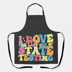 Tablier Groovy j'adore le dernier jour de test d'état Test