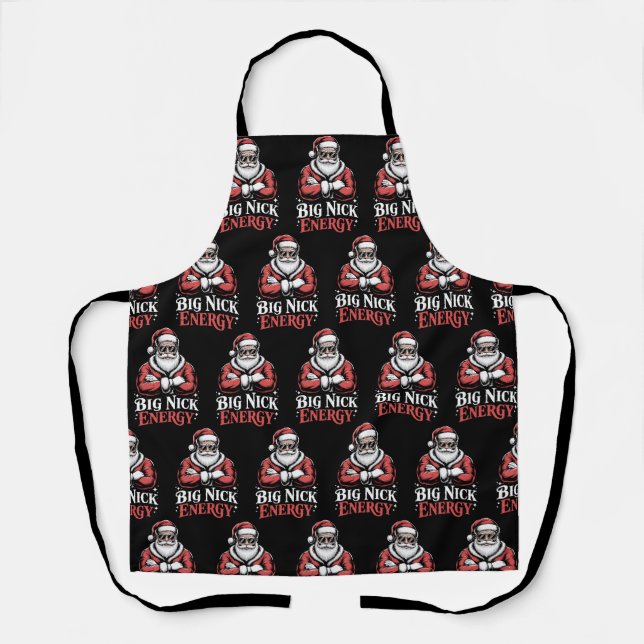 Tablier Grunt Style Big Nick Energy Funny Santa Christmas  (Recto)