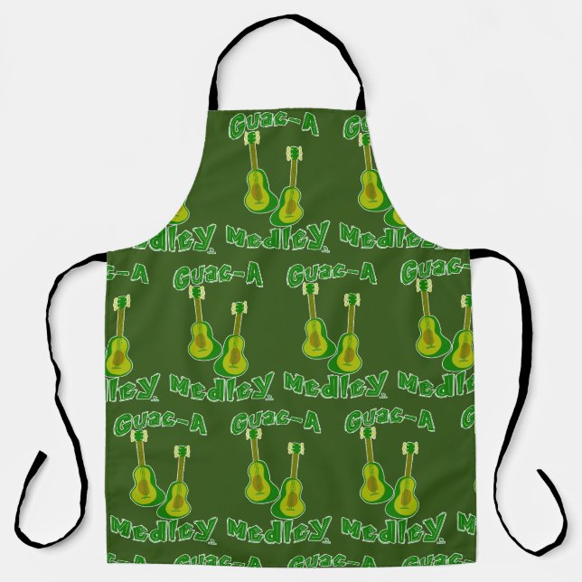 Tablier Guac Medley Guacamole Avocado Time Guitares (Recto)