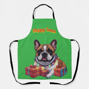 Tablier Guirlande de lumières bouledogue français French B
