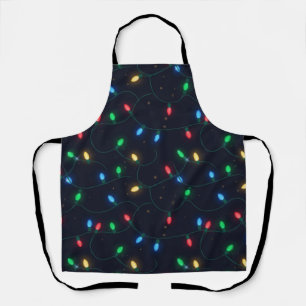 Tablier Guirlande de lumières de Noël sans couture
