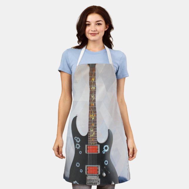 Tablier Guitare acoustique mignonne (Porté)