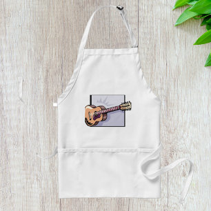 Tablier Guitare rétro acoustique à 12 cordes