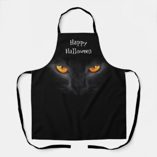 Tablier Halloween chat noir Apron