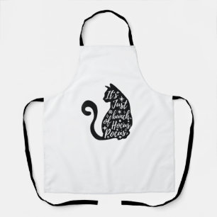 Tablier Halloween Chat Noir C'est juste un tas de hocus Po