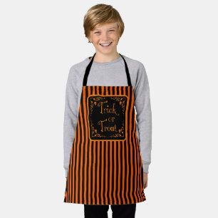 Tablier Halloween Citrouille Orange Trick ou traitement