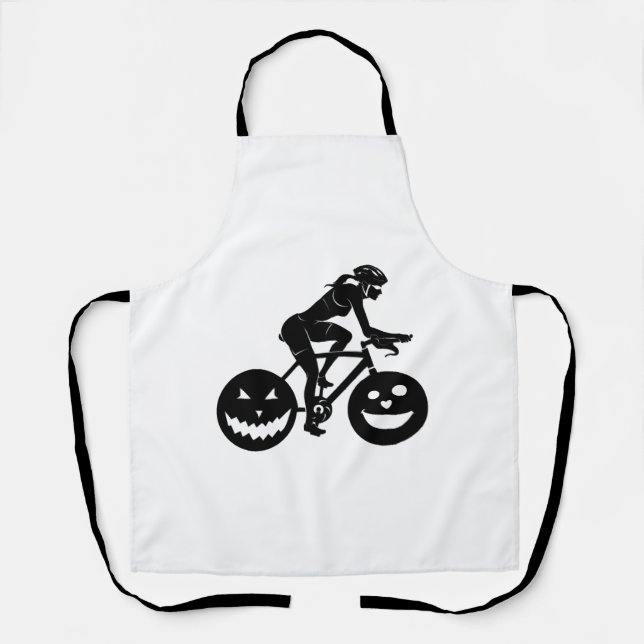 Tablier Halloween cycliste (Recto)