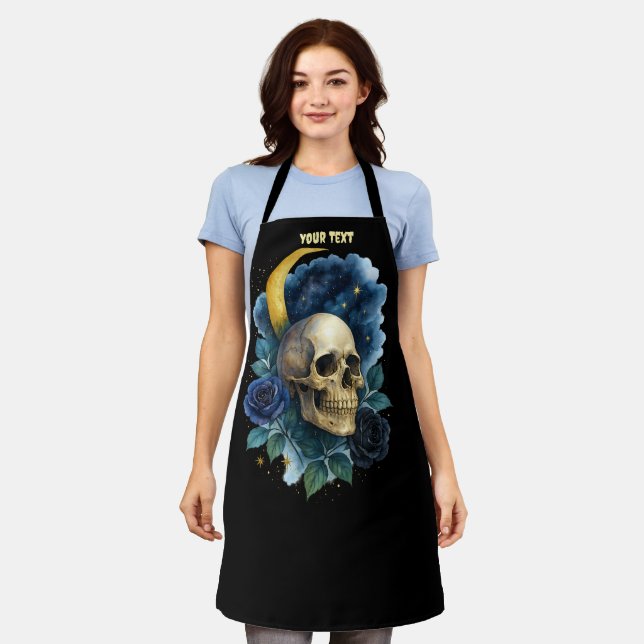 Tablier Halloween Gothique Gothique Halloween Déplaisant (Porté)