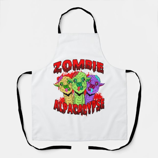 Tablier Halloween Llama Alpaca Funny Lama Glama Cool Cadea (Recto)