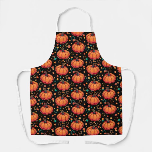 Tablier Halloween pumpkins (Recto)