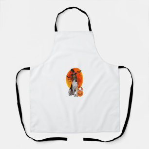 Tablier Halloween Treking Walker Coonhound Jack-o'-lantern