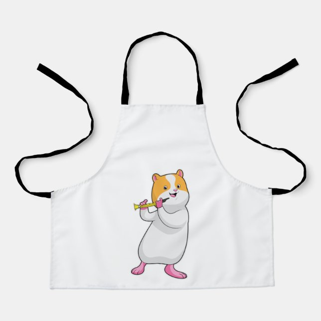 Tablier Hamster à Musique avec Flûte (Recto)