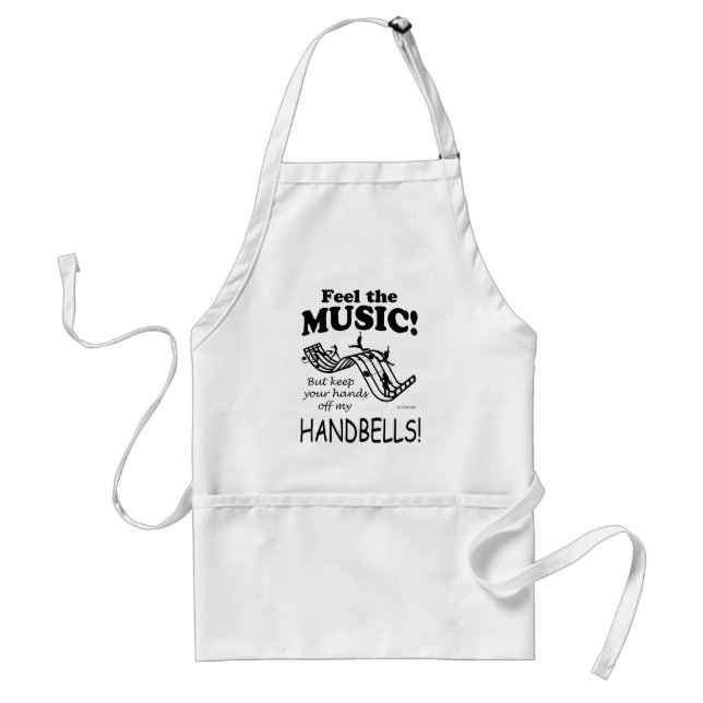 Tablier Handbells Ressentent La Musique (Devant)