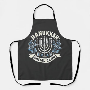 Tablier Hanoukka Social Club Funny Jewish Hanoukka