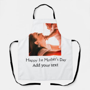 Tablier Happy 1st Mother's Day meilleure maman jamais ajou