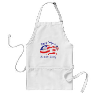 Tablier Happy Campers America personnalisé