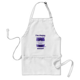 Tablier Happy Canner Purple Jelly Jar and Your Name