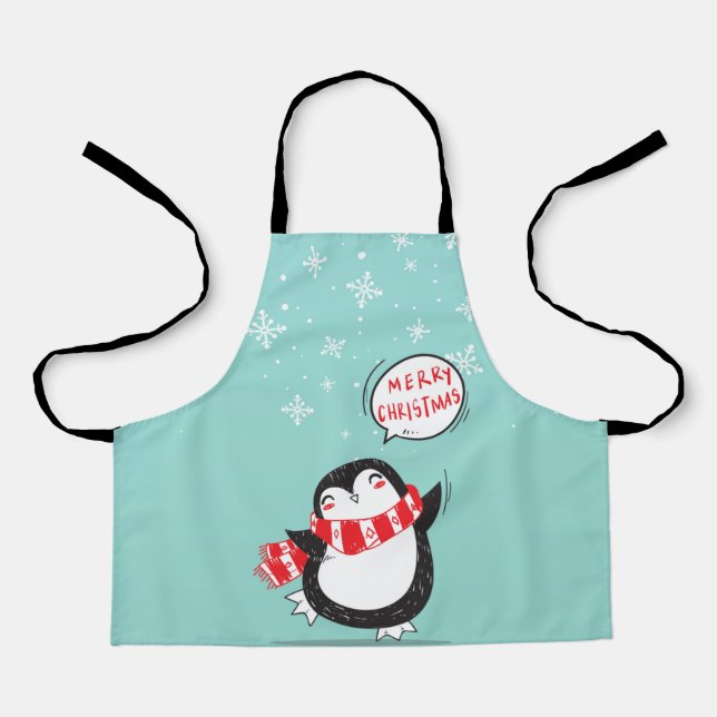 Tablier Happy Cartoon Penguin (Recto)