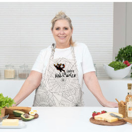 Tablier Happy Halloween Chat noir | Unisex | tendance
