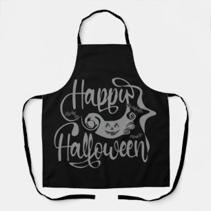Tablier Happy Halloween chauves-souris Jack-o'-lantern