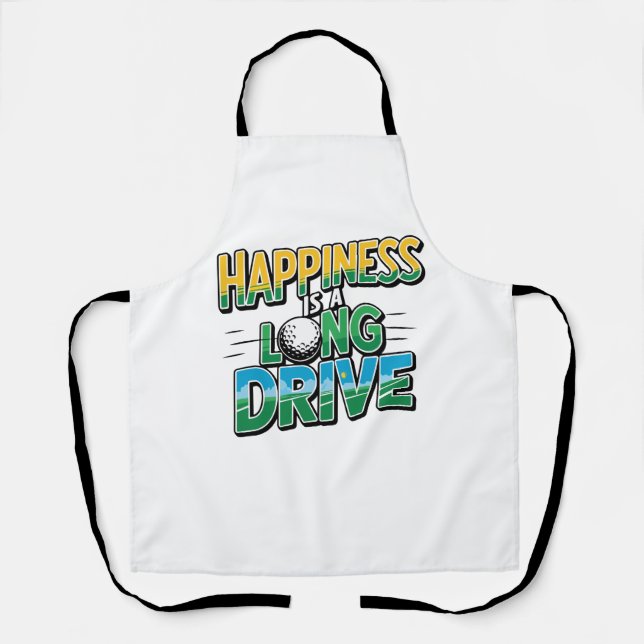 Tablier Happy is a Long Drive, Golf (Recto)