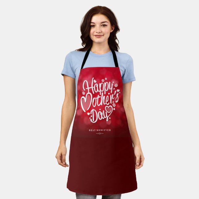 Tablier Happy Mother's Day Typography-23534 (Porté)