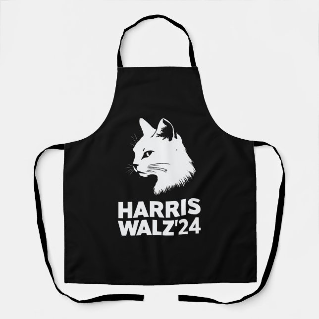 Tablier Harris Waltz 2024 Election Funny Cat Kamala Tim (Recto)