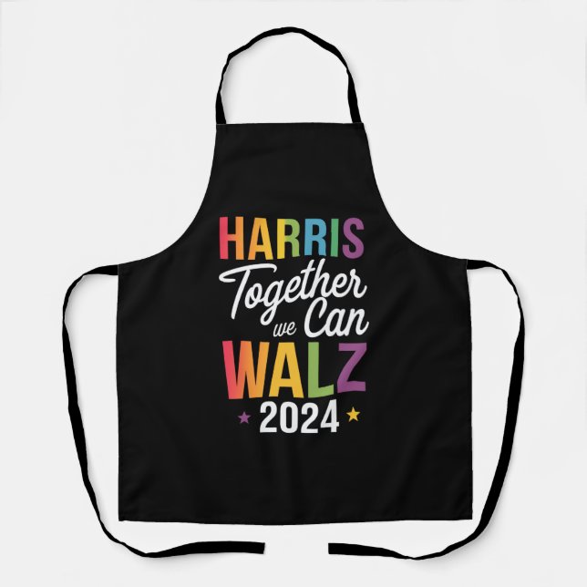 Tablier Harris Walz 2024 Kamala Ensemble nous pouvons LGBT (Recto)