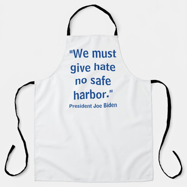 Tablier Hate No Safe Harbor - Joe Biden Hommes (Recto)