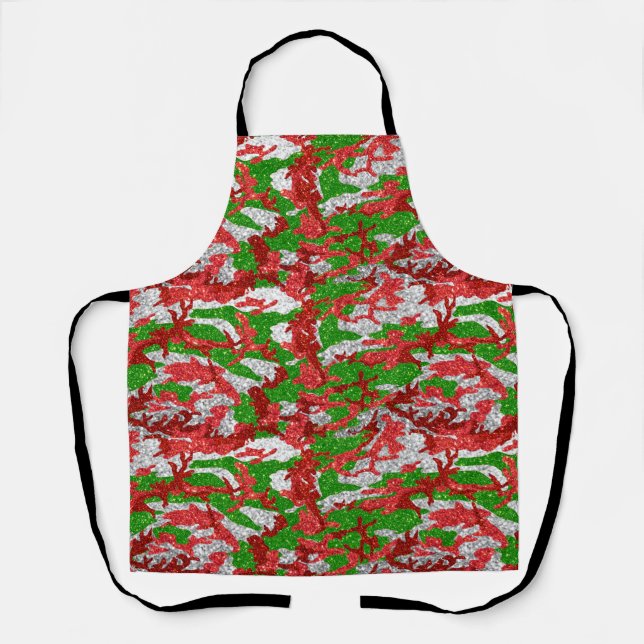 Tablier Haus De Camo Motif Silver Xmas (Recto)