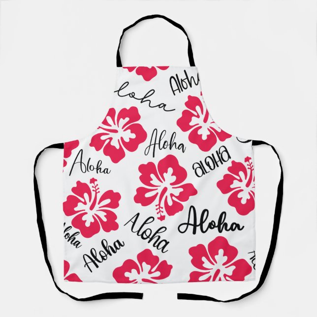Tablier Hawaii Aloha Hibiscus Apron (Recto)