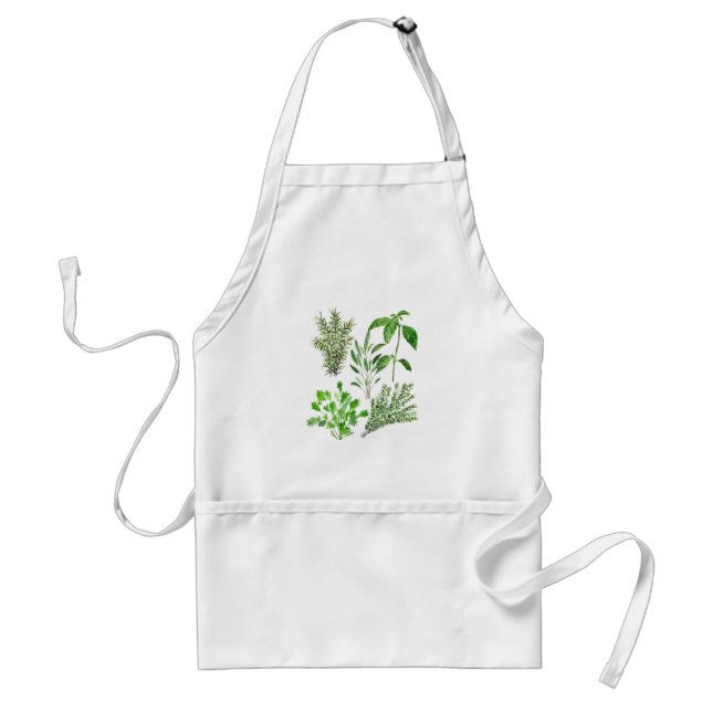 Tablier Herbes Rosemary Sage Thyme Mint Parsley cuisine (Devant)