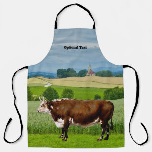 Tablier Hereford Bull dans Field