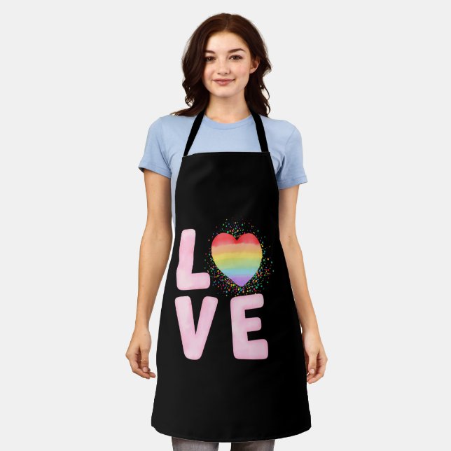 Tablier Heureuse Sainte-Valentin 2024 Idée pour elle (Porté)