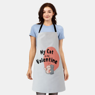 Tablier Heureuse Sainte-Valentin - Mon Chat Est Ma Saint V
