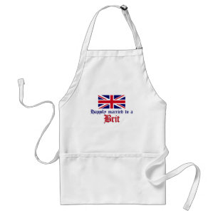 Tablier Heureusement marié à un Britannique