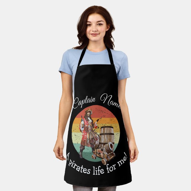 Tablier heureux Capitaine Pirate Party Apron (Porté)