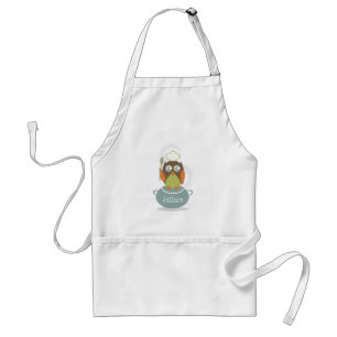 Tablier Hibou avec le casquette et la cuillère du chef su