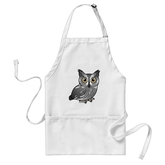 Tablier Hibou de cri strident occidental (Devant)