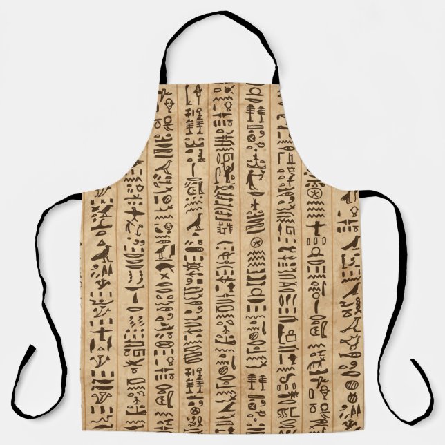 Tablier Hiéroglyphes égyptiens : Grunge Seamless Magic (Recto)