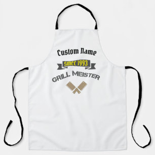Tablier Hip BBQ Lover Griller Capitaine Papa Maman Funky G
