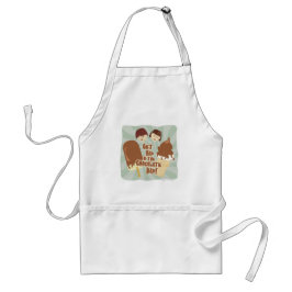 Tablier Hip Chocolate Dip Cute Cartoon Crème de glace amus