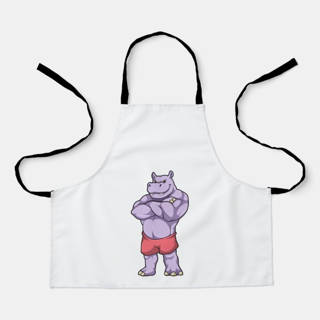 Tablier Hippo as Bodybuilder extreme (Recto)