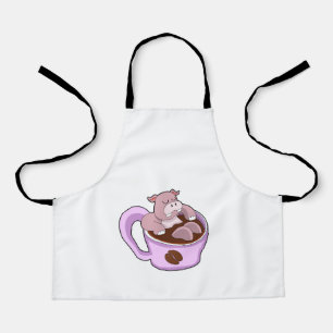 Tablier Hippo avec la coupe du café