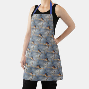 Tablier Hiver Bluebird Animal Nature Motif
