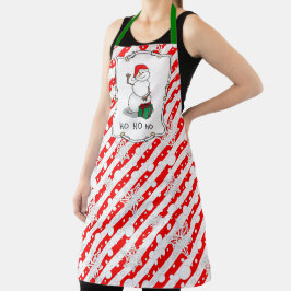Tablier Ho Ho Joyeux Noël Père Noël mignonne Snowman