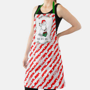 Tablier Ho Ho Joyeux Noël Père Noël mignonne Snowman